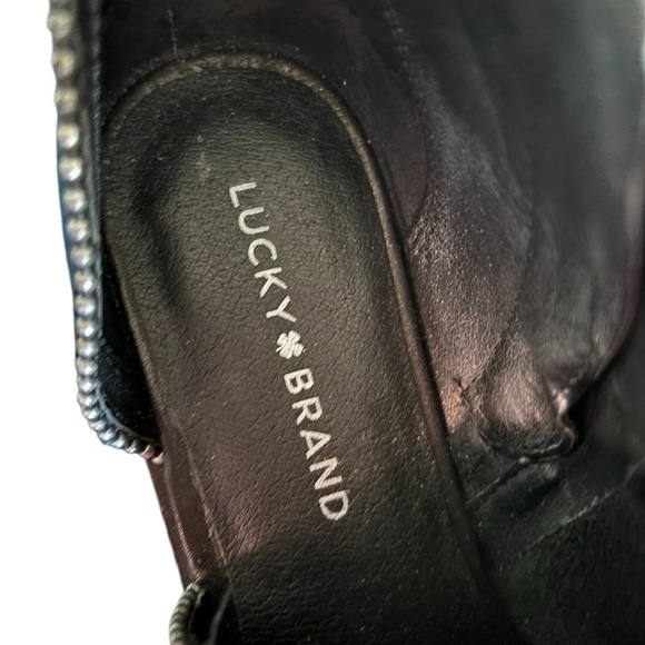 Lucky Brand Womens Prucella Ankle Boot Sz 9 Black Leather - Picture 7 of 7